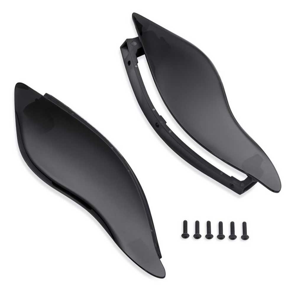Harley-Davidson Adjustable Air Deflector -Dark Smoke, Fits Glide Models 57000529 - Wisconsin Harley-Davidson