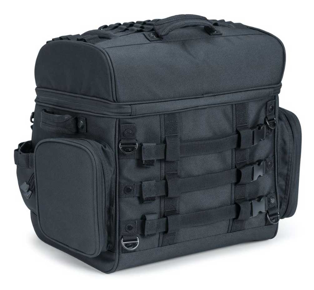 Harley-Davidson Free Shipping - Kuryakyn Momentum Vagabond Seat & Rack Bag - Black, 18 x 12 x 15.5 inch KU-5285 - Free Shipping on many products plus Orders Over $99