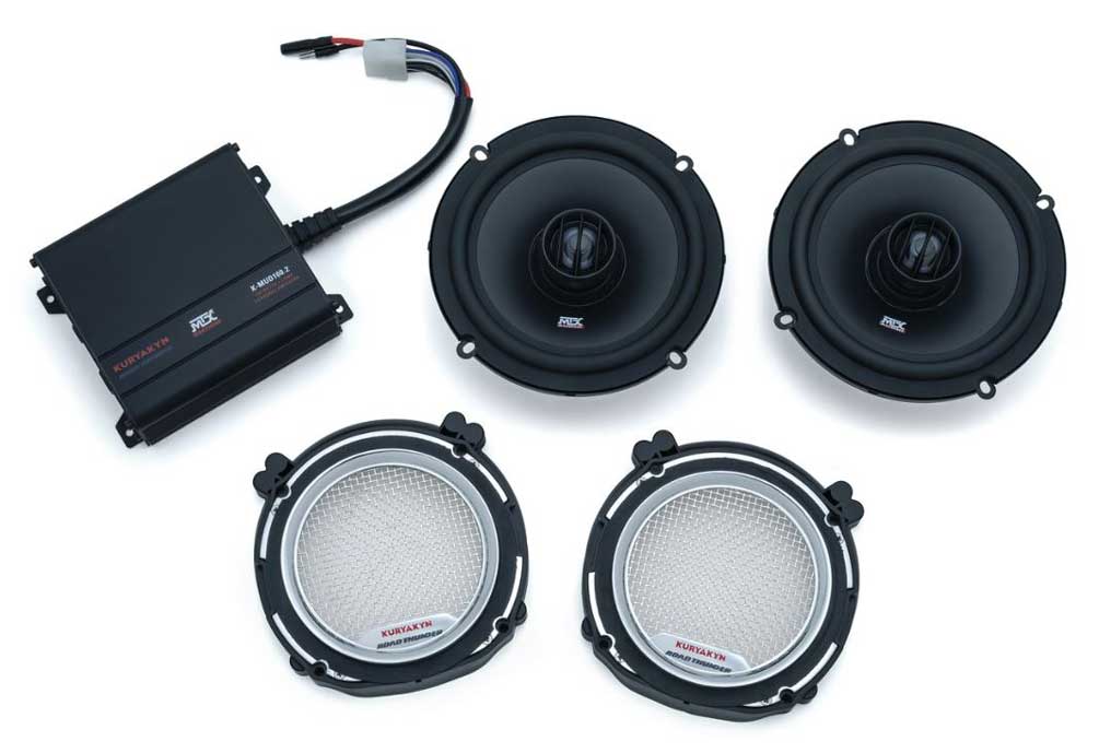 Kuryakyn Road Thunder Fairing Speaker Kit By MTX, Fits