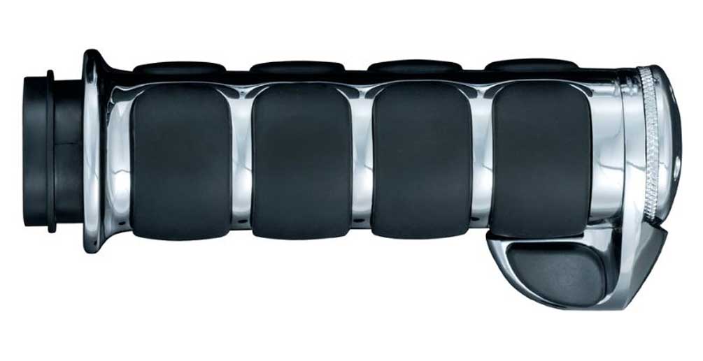 Harley-Davidson Free Shipping - Kuryakyn Premium ISO Grips for Electronic Throttle - Chrome, Multi-Fit KU-6228 - Free Shipping on many products plus Orders Over $99