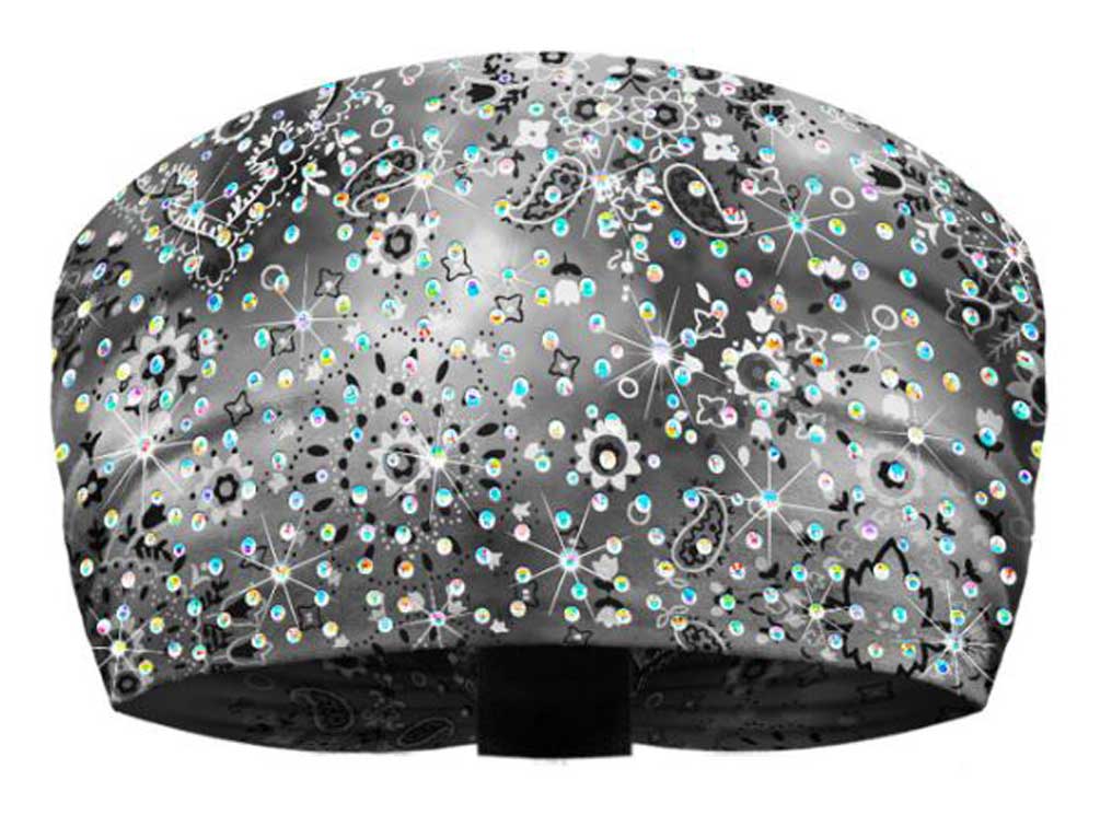 That's A Wrap Women's Bling Woodstock Ultra-Soft Knotty Band - Black & White - Wisconsin Harley-Davidson