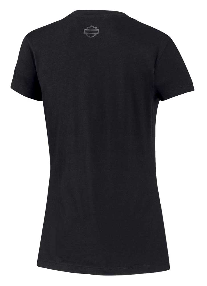 Harley-Davidson Free Shipping - Harley-Davidson Women's Metallic Fade Graphic Short Sleeve Tee, Black 99074-20VW - Free Shipping on many products plus Orders Over $99
