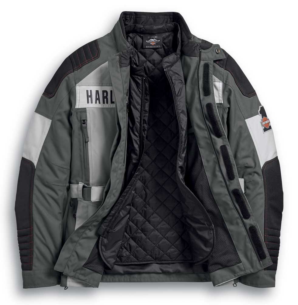 Harley-Davidson Men's Vanocker Colorblock Waterproof Riding Jacket 98125-20VM - No Hassle Returns at Wisconsin Harley