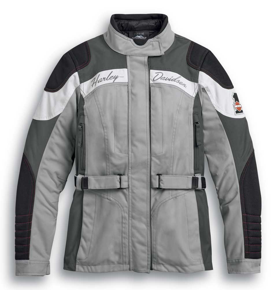 HARLEY-DAVIDSON ボンバージャケット グレー Harley-Davidson® Women's Vanocker Waterproof Riding Jacket - Gray