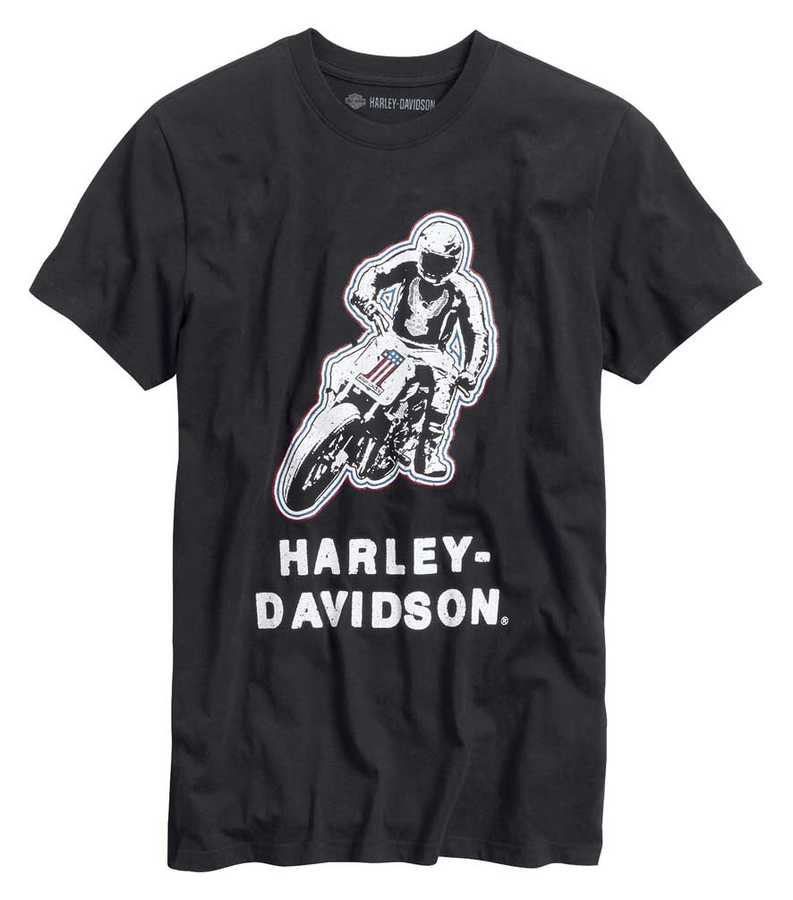 Harley-Davidson Men's #1 Racing Short Sleeve Slim Fit T-Shirt - Black 99021-20VM - Wisconsin Harley-Davidson
