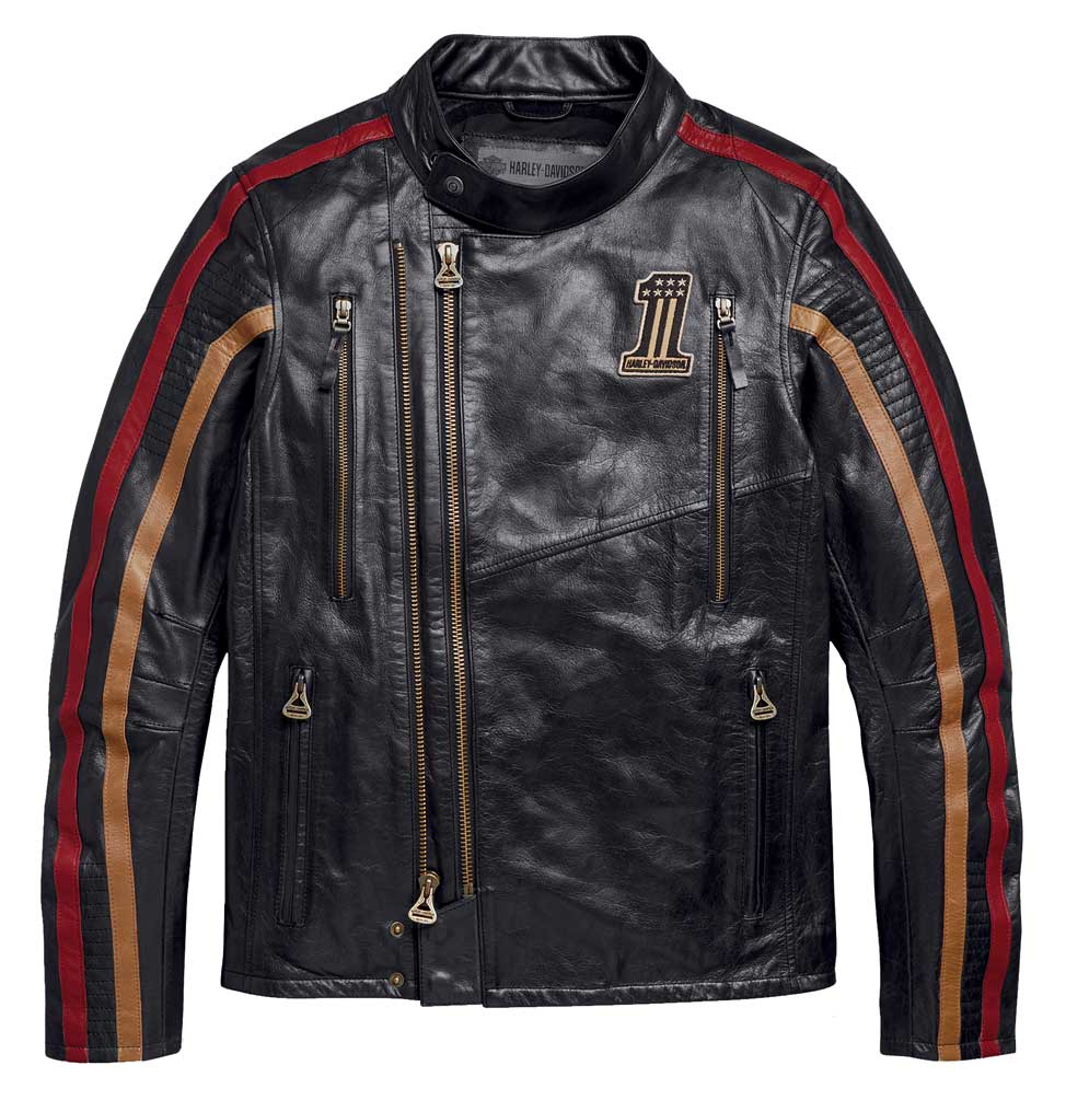 Harley-Davidson Men's Arterial Slim Fit Leather Jacket - Black 98001-20VM - Wisconsin Harley-Davidson