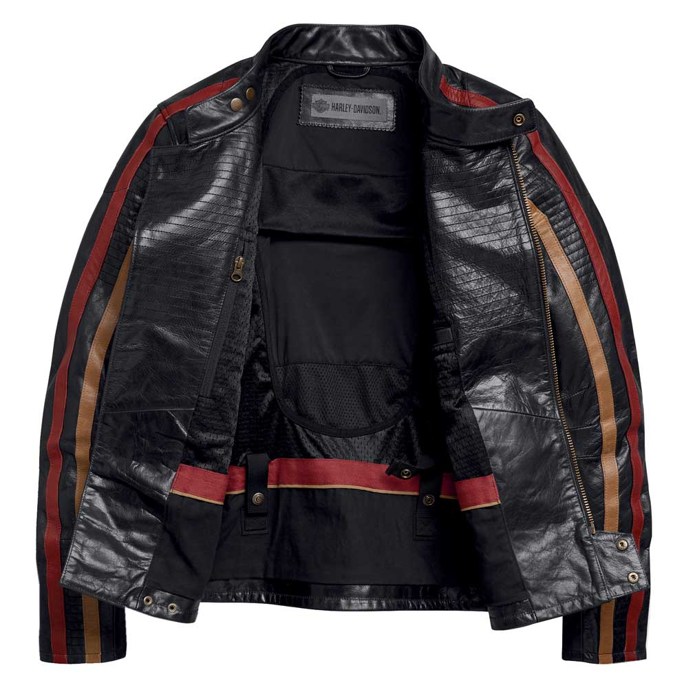 Harley-Davidson Men's Arterial Slim Fit Leather Jacket - Black 98001-20VM - Largest Selection of Harley-Davidson Products