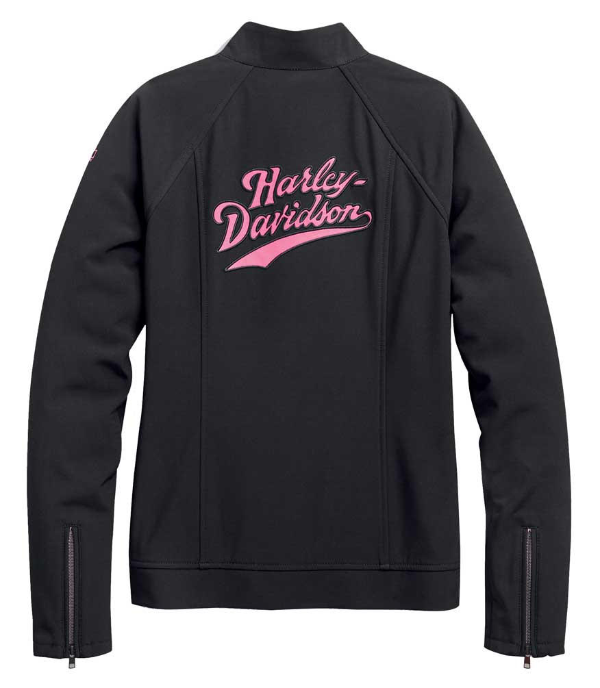 Harley-Davidson Free Shipping - Harley-Davidson Women's Pink Label Soft Shell Casual Jacket - Black 98405-20VW - Free Shipping on many products plus Orders Over $99