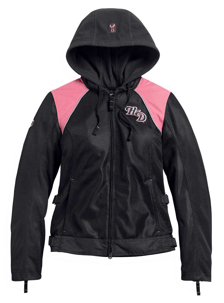 Leather Jacket Harley Davidson Motorcycle Black & Pink – 2ndGearUSA