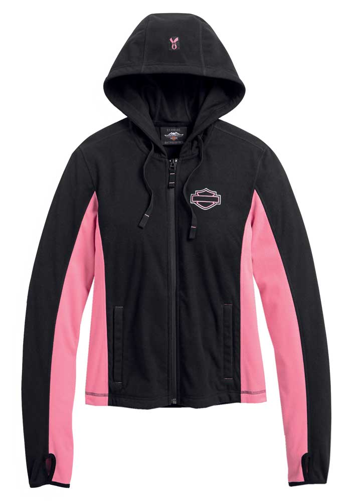 Harley-Davidson Women's Pink Label 3-in-1 Mesh Riding Jacket - Black 98136-20VW - Largest Selection of Harley-Davidson Products