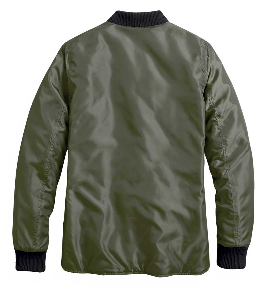 Harley-Davidson Women's Reversible Quilted Jacket, Black/Green 98404-20VW - Largest Selection of Harley-Davidson Products