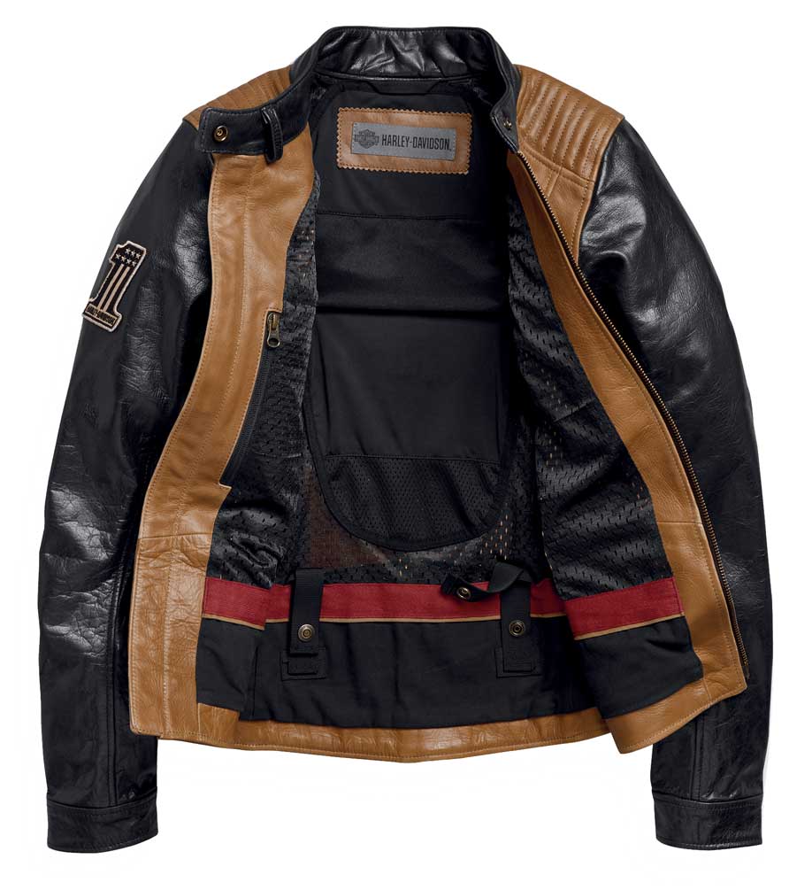 Harley-Davidson® Womens Arterial Colorblocked Buffalo Leather