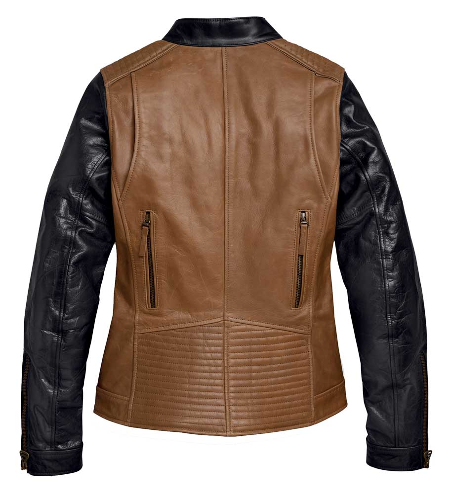 ジャケット・アウター OHOTORO Harley Leather Jacket brown Harley Davidson Riding Jacket Specially Made Genuine Leather.