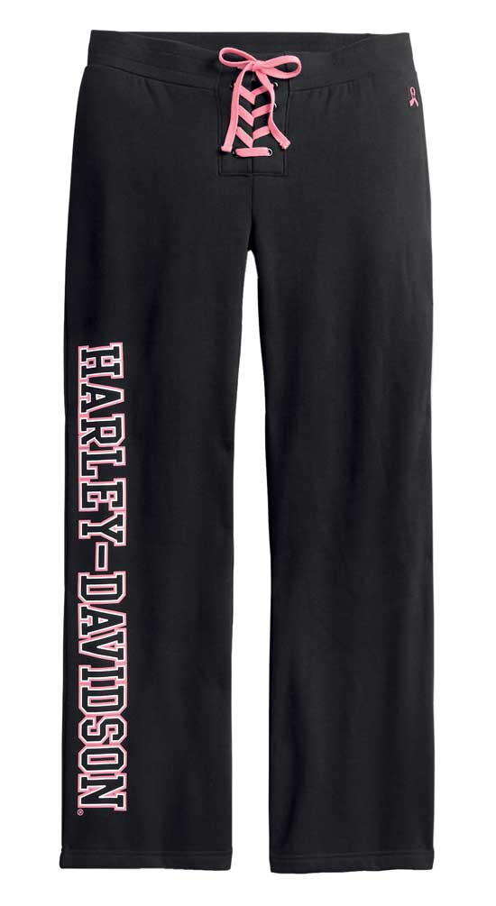 Harley-Davidson Women's Pink Label Activewear Sweat Pants - Black 99058-20VW - Wisconsin Harley-Davidson