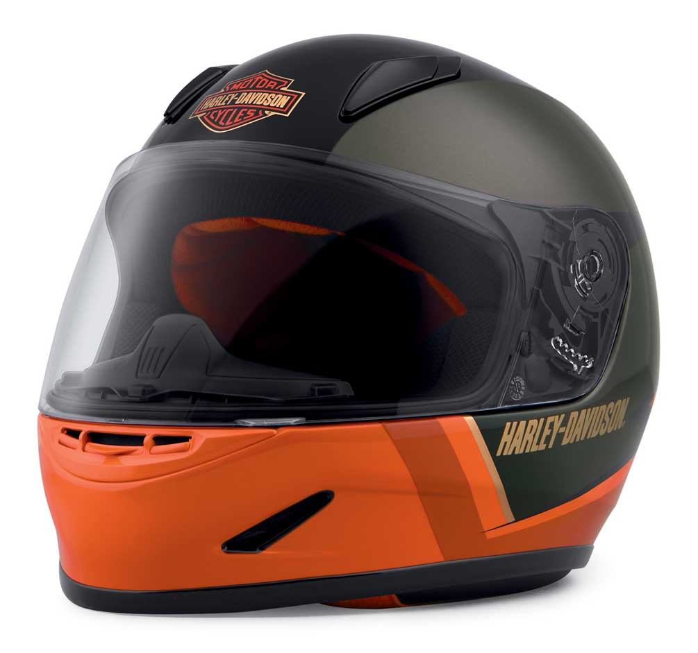 Harley-Davidson Men's Killian Youth H30 Full-Face Kids Helmet, Orange 98116-20VX - Wisconsin Harley-Davidson