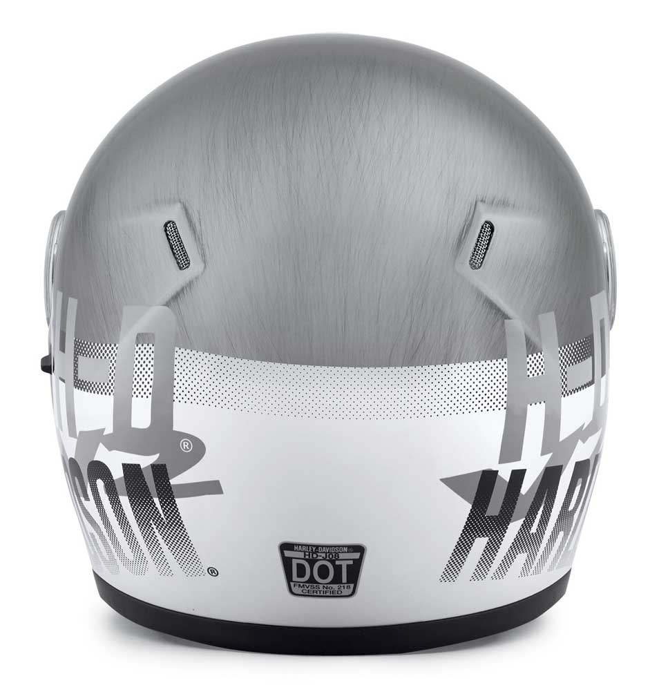 Harley-Davidson Men's Vanocker J08 Modular Helmet, Gloss Silver 98101-20VX - Largest Selection of Harley-Davidson Products