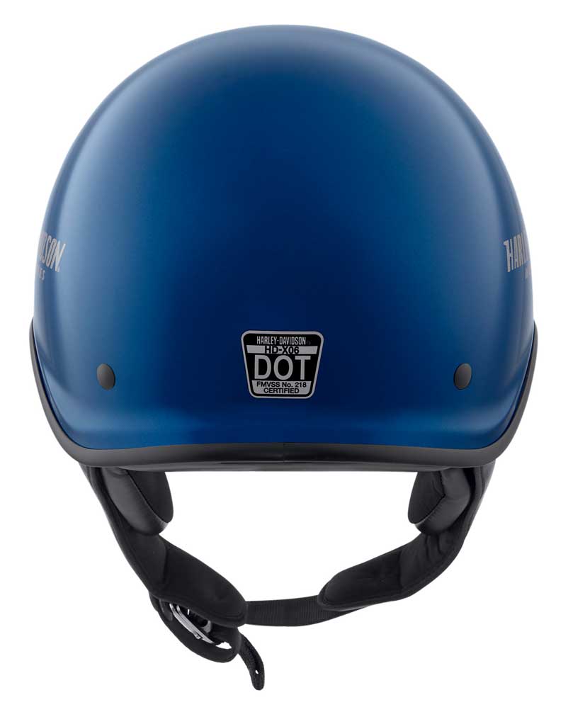 Harley-Davidson® Men's Curbside DLX X06 Half Helmet, Gloss Blue