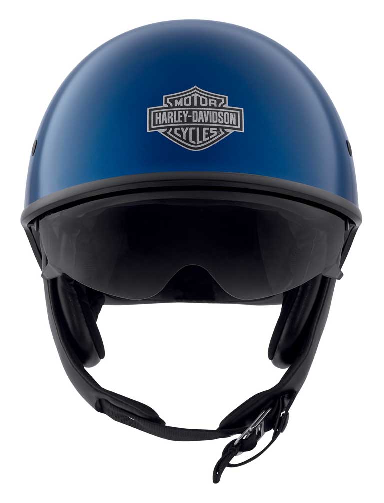 Harley-Davidson® Men's Curbside DLX X06 Half Helmet, Gloss Blue