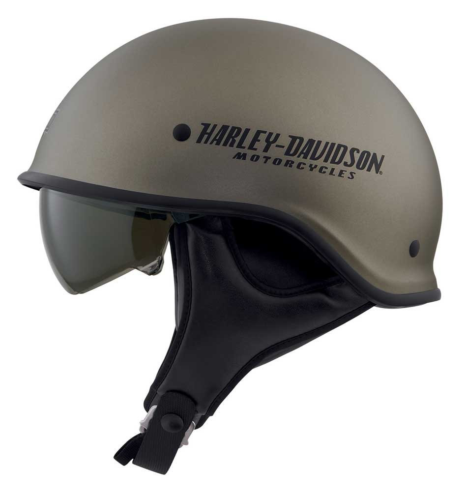 HarleyDavidson® Men's Curbside DLX X06 Half Helmet, Matte Titanium