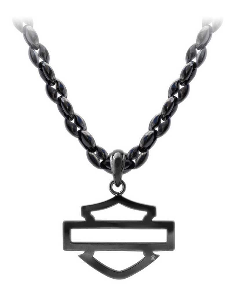 Men's Blackout Outline B\u0026S Necklace 