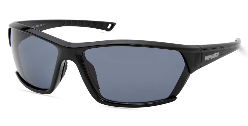 Harley-Davidson® Men's Geometric Shape Sunglasses, Shiny Black