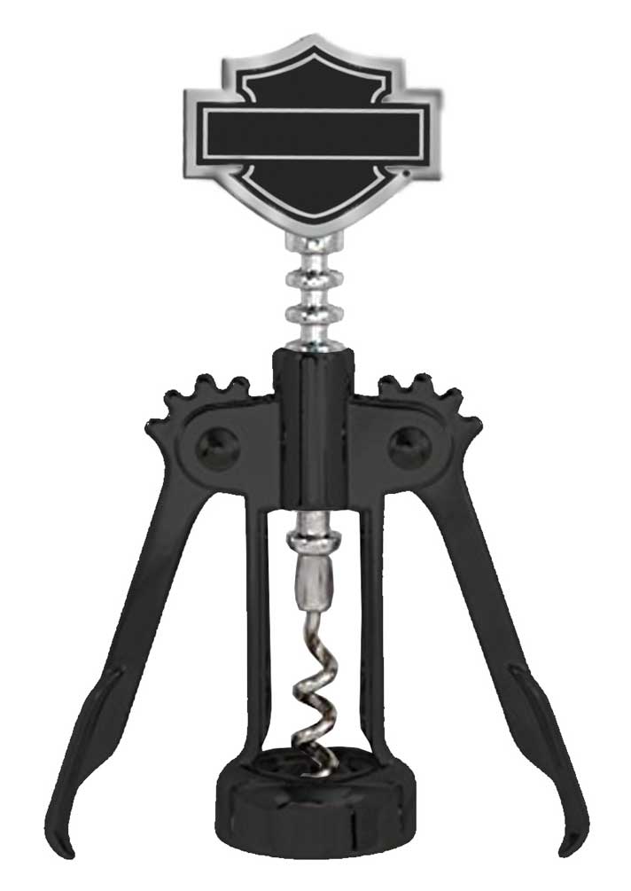 Harley-Davidson Silhouette Bar & Shield Corkscrew Wine Opener HDL-18586 - Wisconsin Harley-Davidson