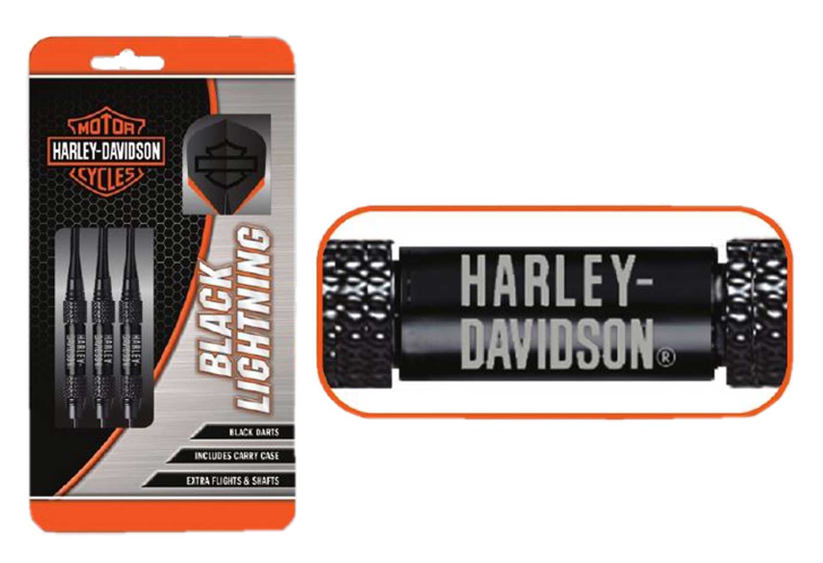 Harley-Davidson Free Shipping - Harley-Davidson Black Lightning Bar & Shield 22 gr. Steel Tip Darts, Black 60231 - Free Shipping on many products plus Orders Over $99