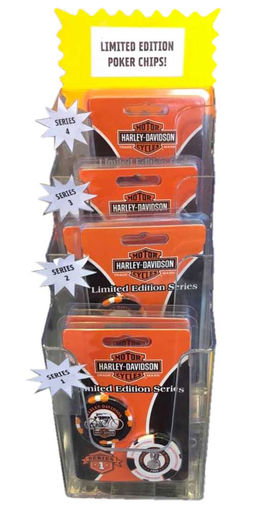 Harley-Davidson Free Shipping - Harley-Davidson Limited Edition Series 1 2pk Poker Chip Pack, Black/White 6701D - Free Shipping on many products plus Orders Over $99
