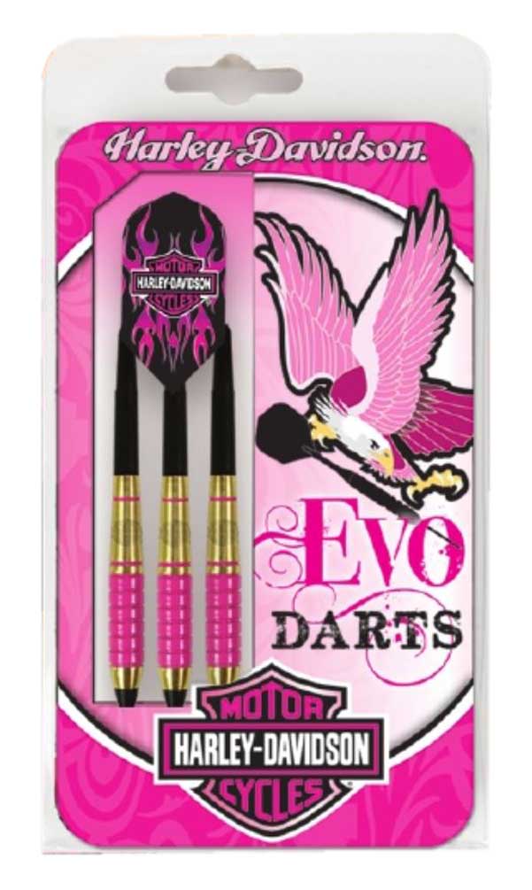 Harley-Davidson Free Shipping - Harley-Davidson Evo Bar & Shield Pink 22 gram Steel Tip Standard Darts 69601 - Free Shipping on many products plus Orders Over $99