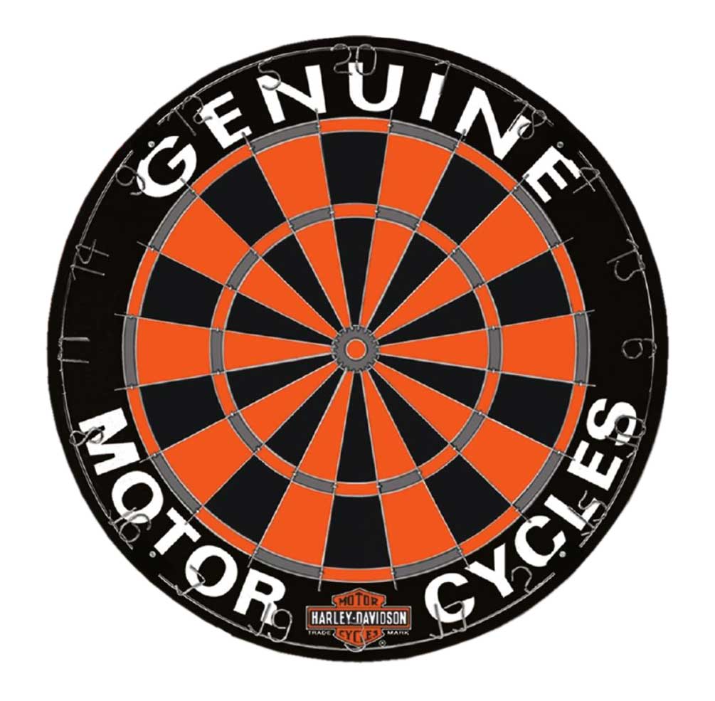 Harley-Davidson Genuine Competition Dartboard w/ Harley Colors - 18 in. 61976 - Wisconsin Harley-Davidson