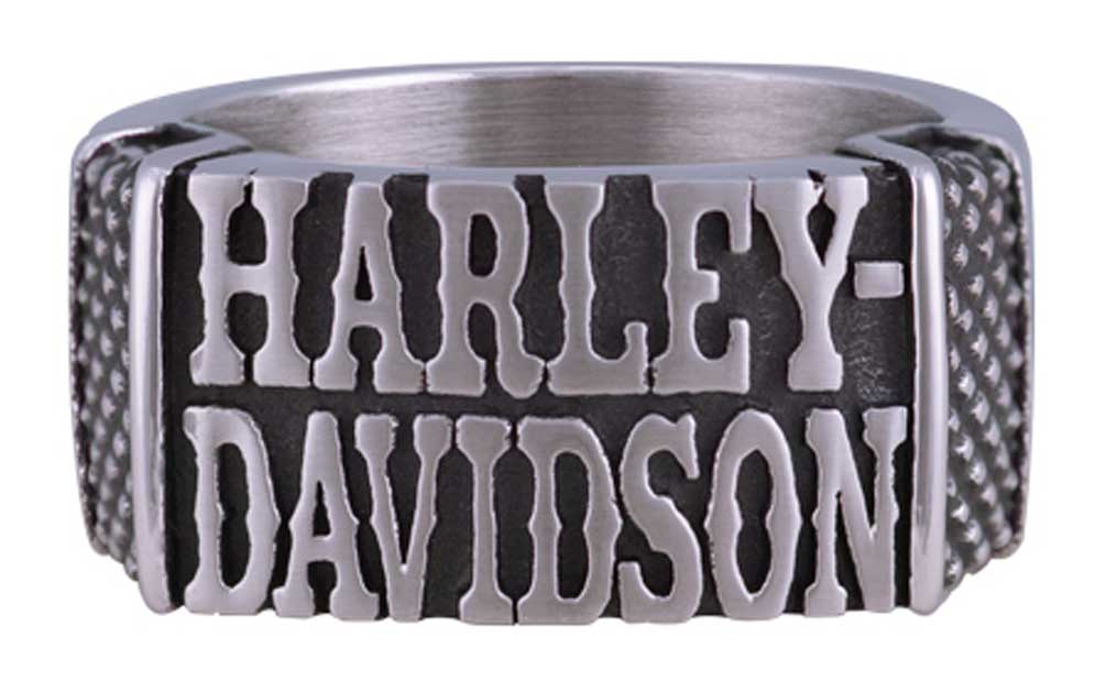 NEW【Harley Davidson】メンズ レイズド ロゴ バンド リング Men's H-D Raised Logo Band Ring | Harley-Davidson USA