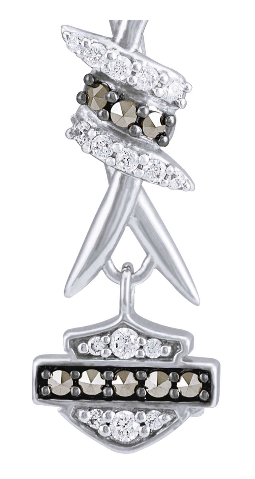 Harley-Davidson Free Shipping - Harley-Davidson Women's Bling Barb Wire French Hook Earrings, Silver HDE0532 - Free Shipping on many products plus Orders Over $99