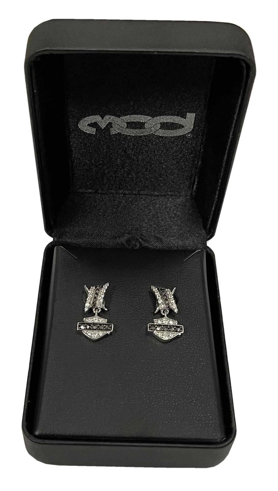 Harley-Davidson Women's Bling Barb Wire Post Earrings, Sterling Silver HDE0530 - Largest Selection of Harley-Davidson Products