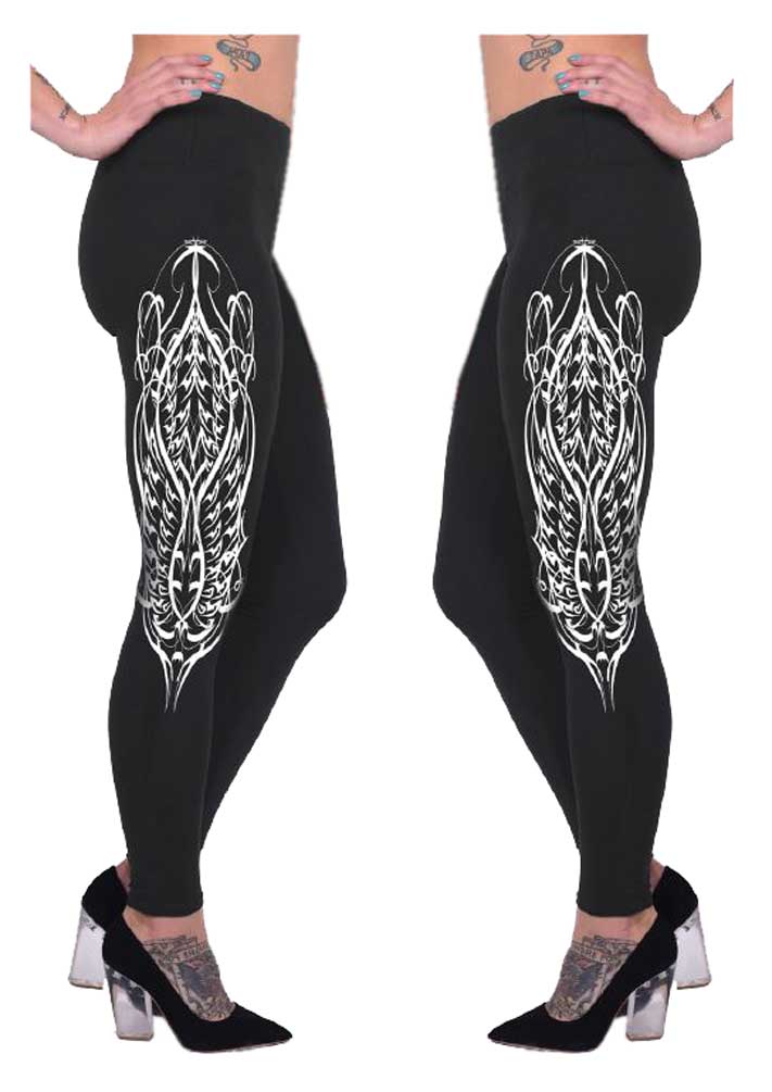 Harley-Davidson Free Shipping - Revive Women's Embellished Tribal Full Fashion Leggings w/ Back Pockets - Black - Free Shipping on many products plus Orders Over $99
