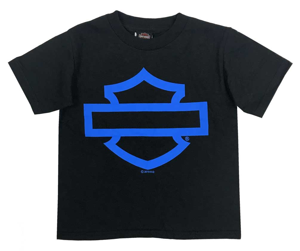 Harley-Davidson Little Boys' Bar & Shield Toddler Short Sleeve T-Shirt, Black - Wisconsin Harley-Davidson