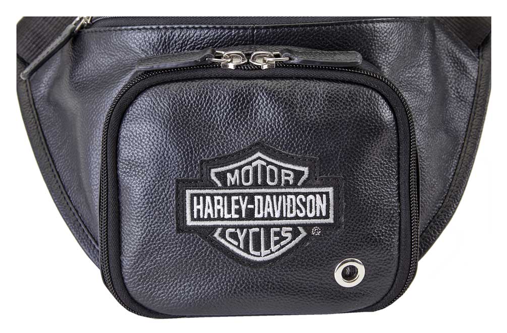 Harley-Davidson Free Shipping - Harley-Davidson Genuine Grain Leather Bar & Shield Logo Belt Bag - Black 99506 - Free Shipping on many products plus Orders Over $99
