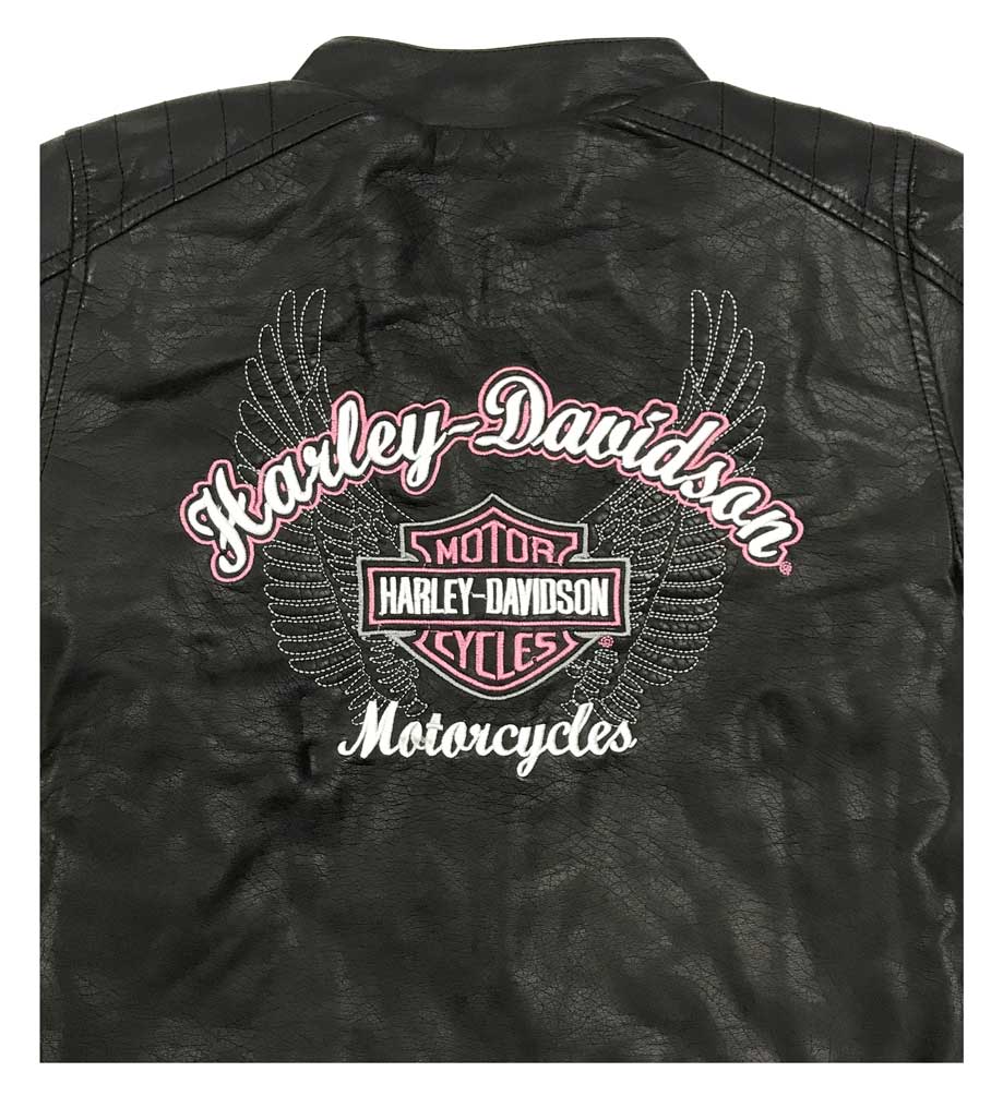 Harley-Davidson® Little Girls' Winged Bar & Shield Pleather