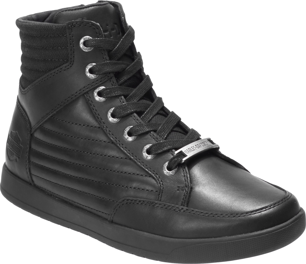 Harley-Davidson Men's Bridges 5-Inch Black Leather Casual Sneaker Boots, D93629 - Wisconsin Harley-Davidson