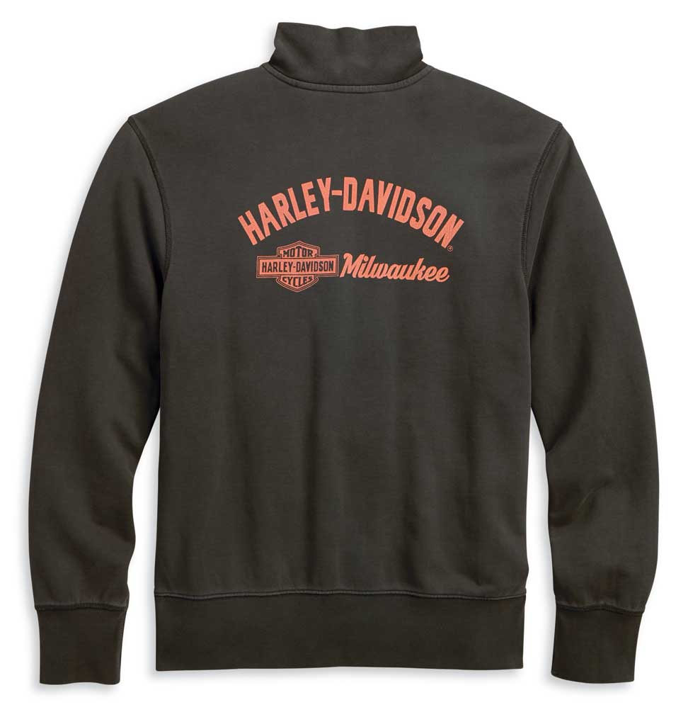 Harley-Davidson® Men's 1/4-Zip Slim Fit Mock Neck Pullover