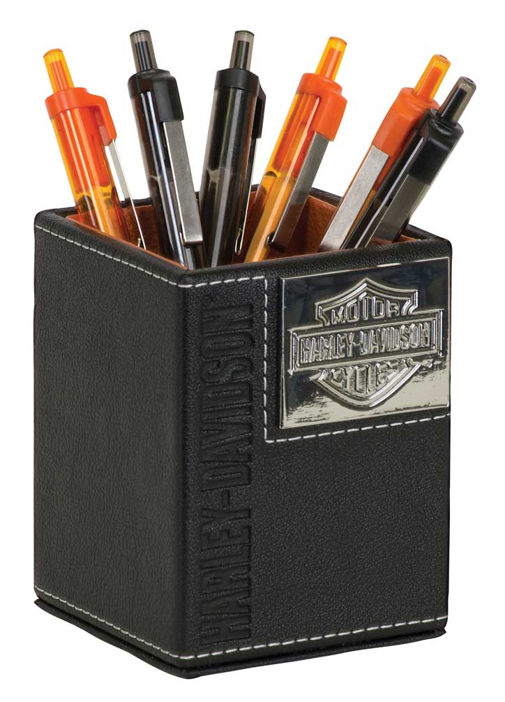 Harley-Davidson Free Shipping - Harley-Davidson Bar & Shield Leatherette Desk Accessory Set, Black HDL-20116 - Free Shipping on many products plus Orders Over $99