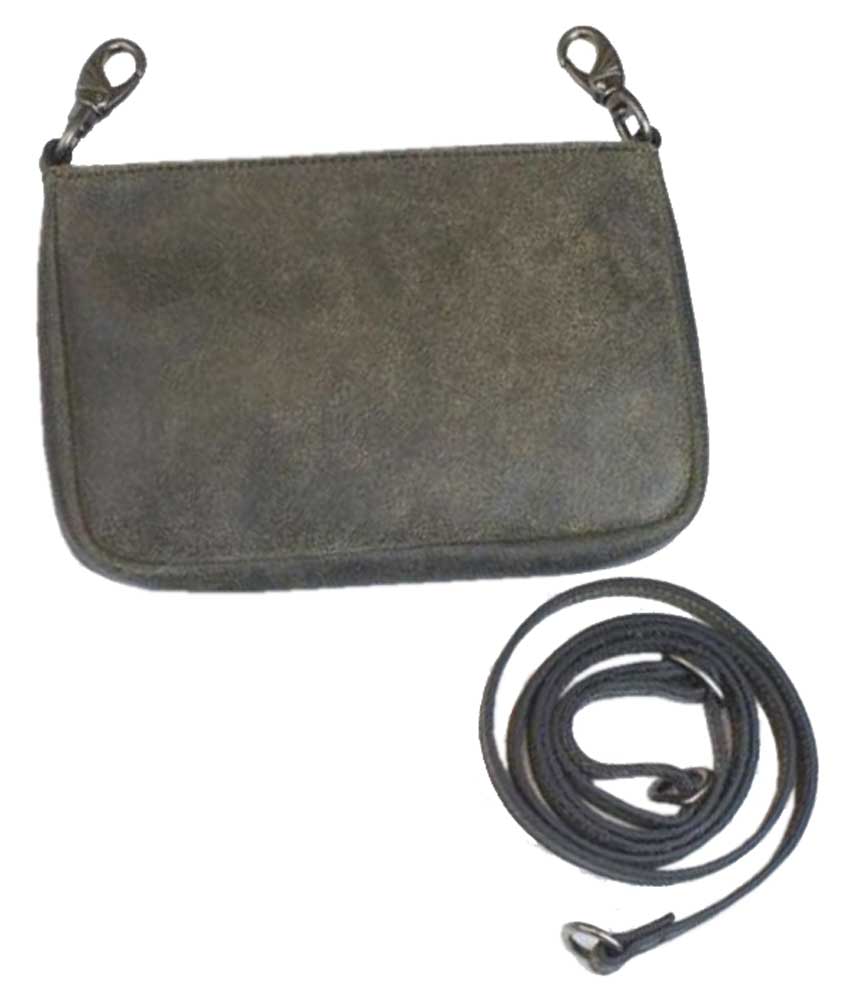 JENTOU Women's Kat Stonewash Leather Crossbody Purse - Tan JEN88008-TAN - No Hassle Returns at Wisconsin Harley