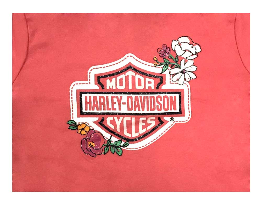 Harley-Davidson Free Shipping - Harley-Davidson Big Girls' Glitter B&S Floral Zip-Up Hoodie - Pink 6541739 - Free Shipping on many products plus Orders Over $99