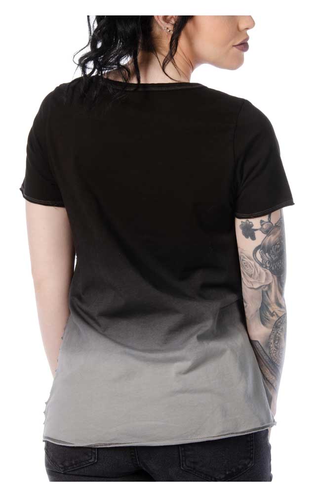 Harley-Davidson Free Shipping - Liberty Wear Women's Waste Away Dip Dye Embellished T-Shirt w/Side Slits 7740BLK - Free Shipping on many products plus Orders Over $99