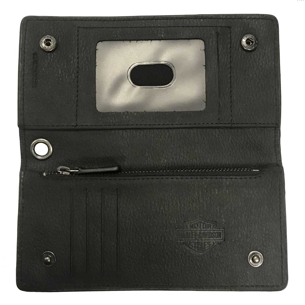 Harley-Davidson® Men's Liberty Eagle Trucker Leather Wallet