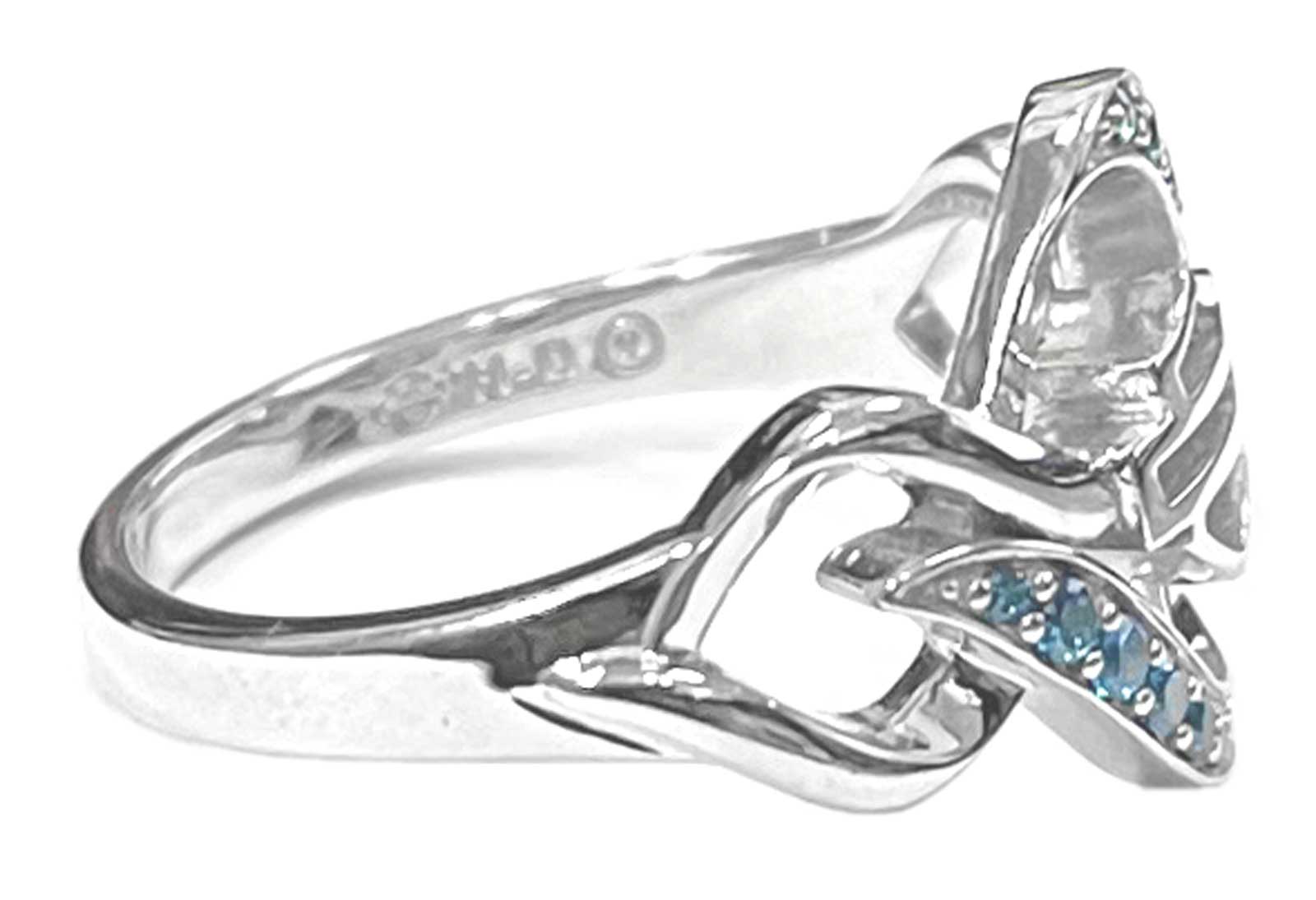 Harley-Davidson Free Shipping - Harley-Davidson Womens Interlock Blue Bling Stone Ring, Sterling Silver HDR0538 - Free Shipping on many products plus Orders Over $99
