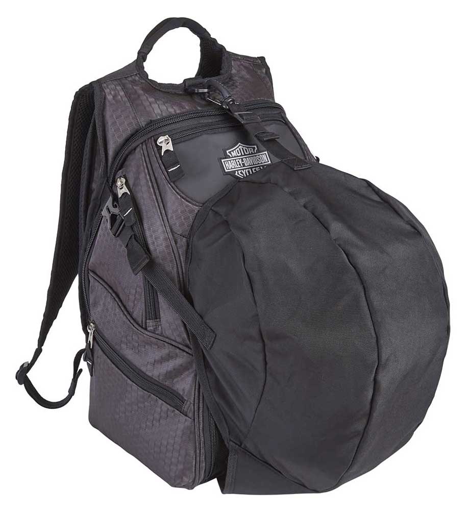 Harley-Davidson® Women's Silky Tonal Camouflage Pattern Backpack - Black