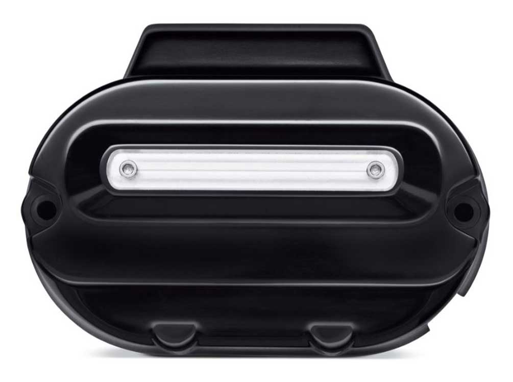 Harley-Davidson Dominion Transmission Side Cover, Gloss Black Finish 25800130 - Wisconsin Harley-Davidson