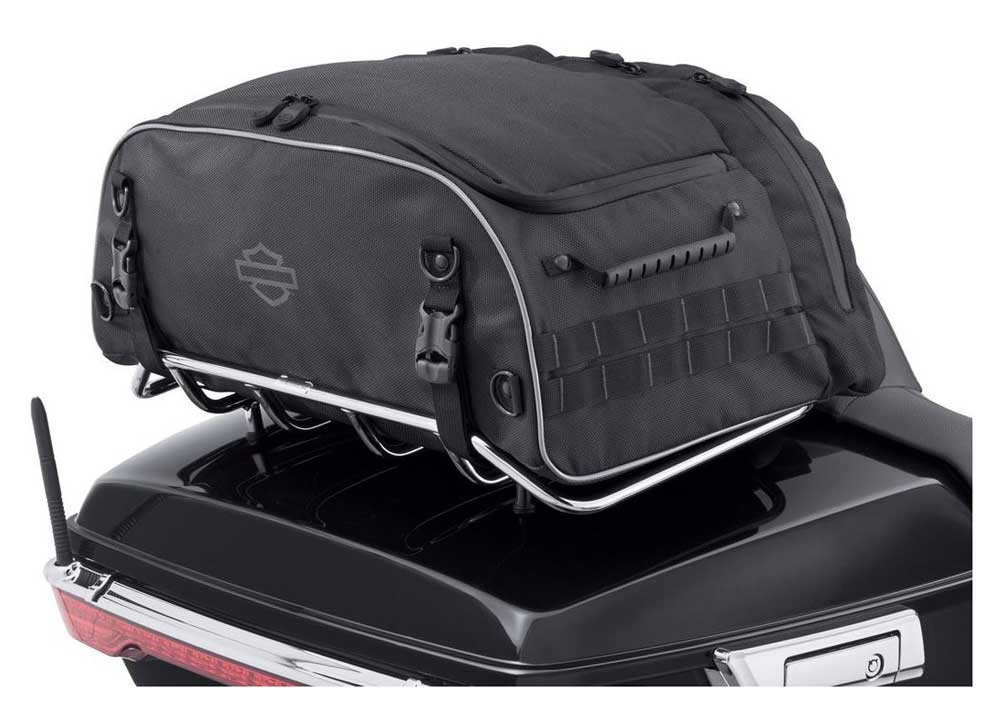 Harley-Davidson Onyx Premium Luggage Collapsible Tour-Pak Rack Bag 93300124 - Wisconsin Harley-Davidson