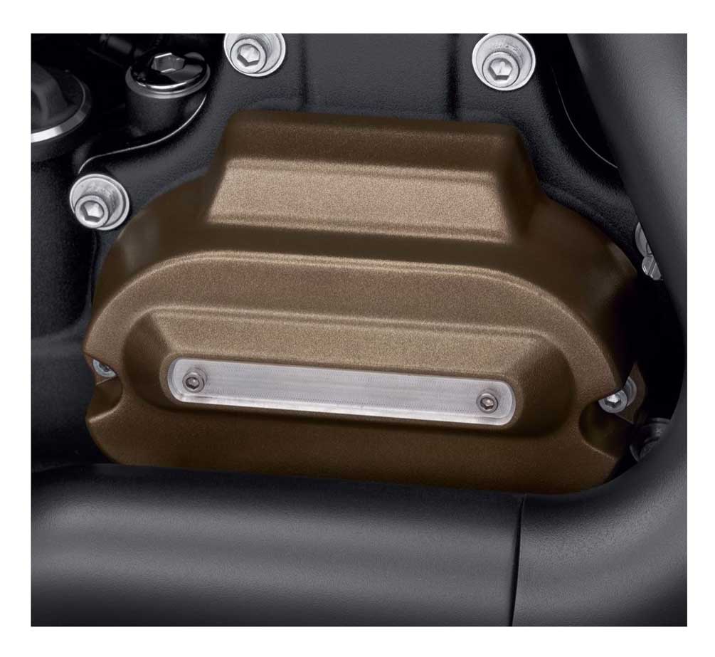 Harley-Davidson® Dominion Transmission Side Cover, Bronze Finish