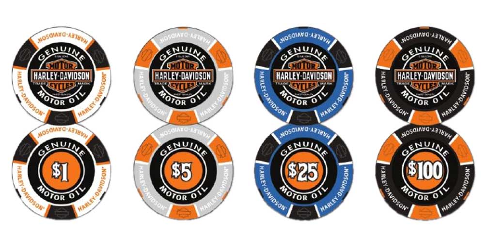 Harley-Davidson Trade Mark Bar & Shield Professional Game Poker Chip Set 69300 - No Hassle Returns at Wisconsin Harley